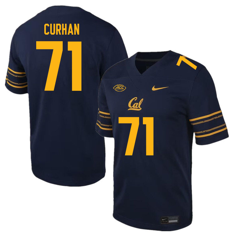 California Golden Bears #71 Jake Curhan ACC Conference College Football Jerseys Stitched Sale-Navy
